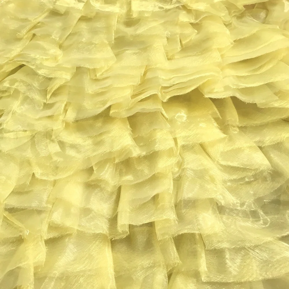 Gold Ruffle Organza - Image 3