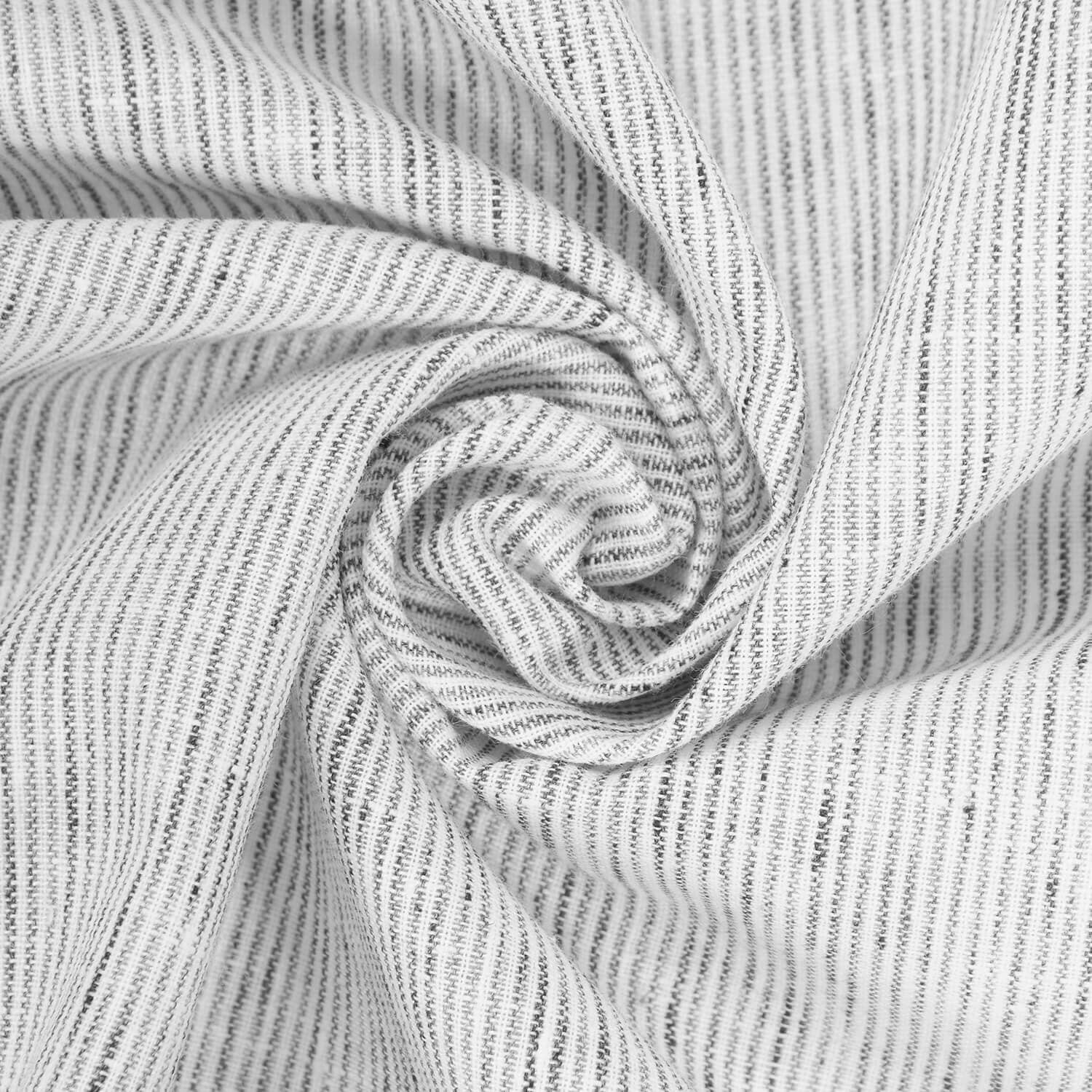 Hairline Stripe Linen-Look - Image 11