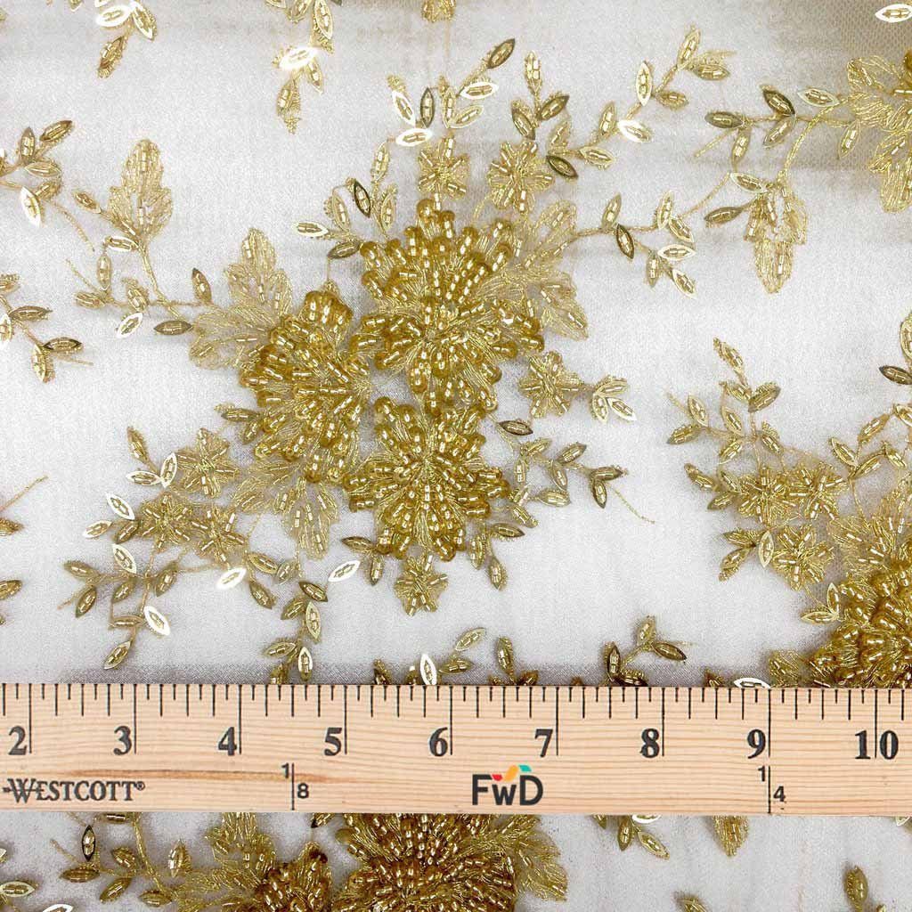 Ivy Bridal Lace Beaded Fabric - Image 17