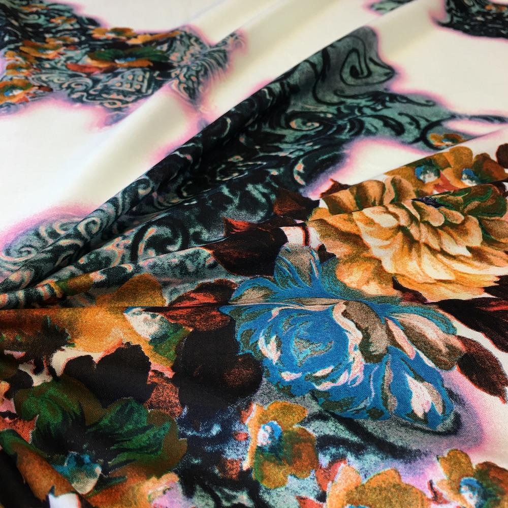 Kaitlyn White Printed Cotton - Image 3