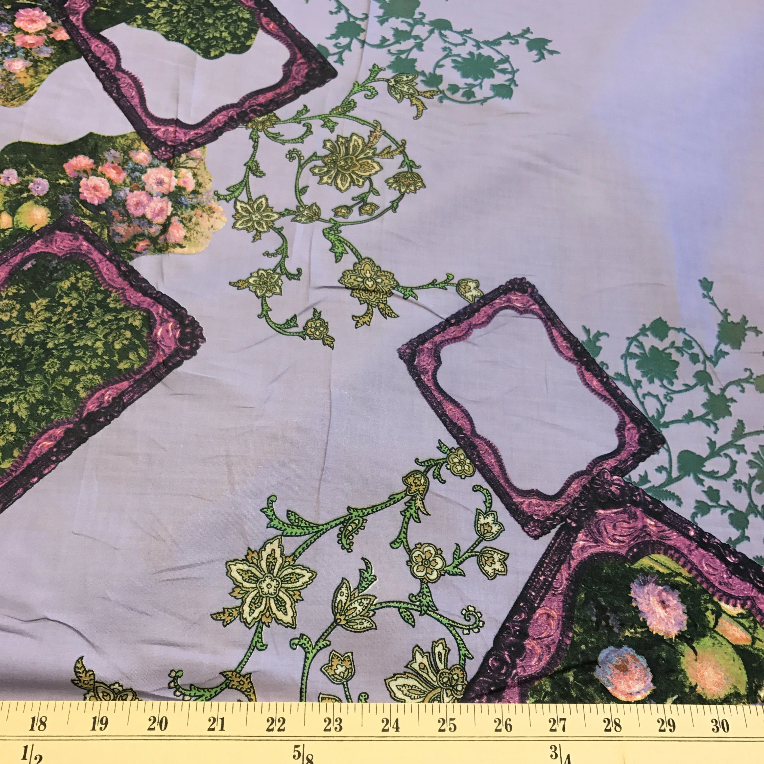 Kristen Purple Printed Cotton - Image 3
