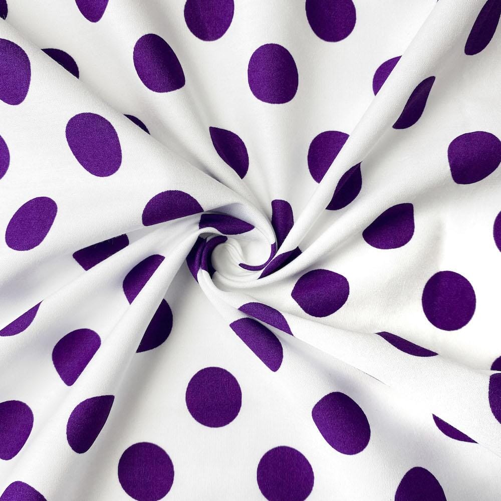 Large Polka Dot Cotton Poplin (58/60 Inch) - Image 57