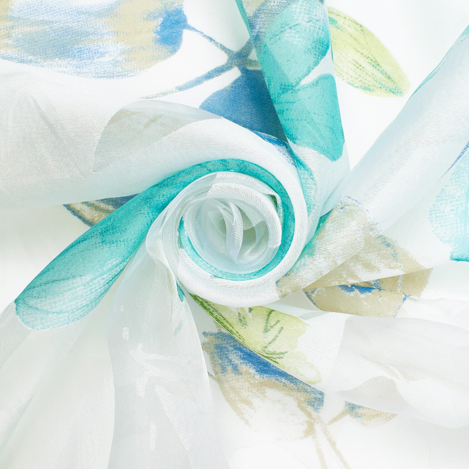 Leafy Flower Extra Wide Burnout Polyester Rayon Jacquard On Voile - Image 3