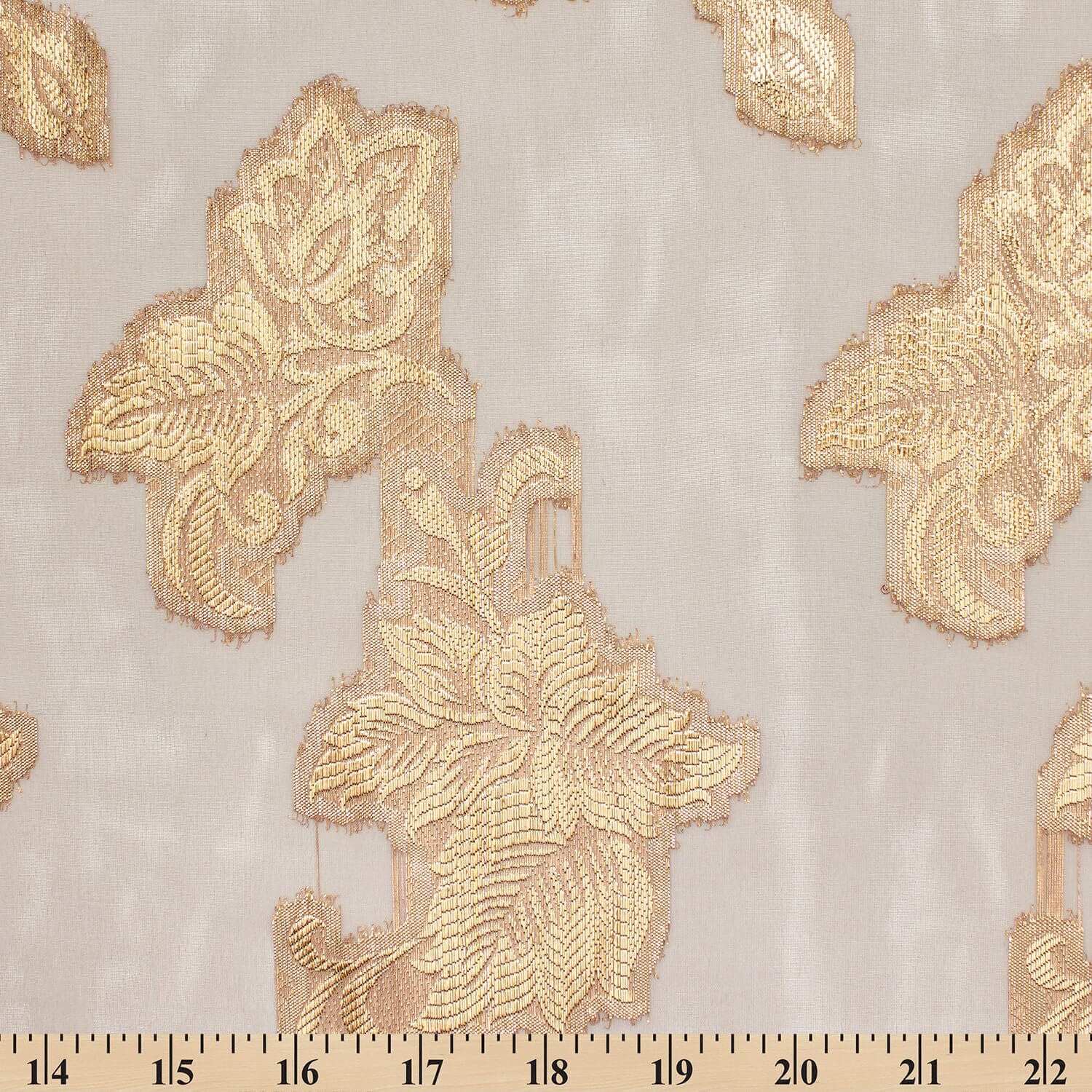 Leafy Vine Metallic Embroidered Chiffon - Image 16