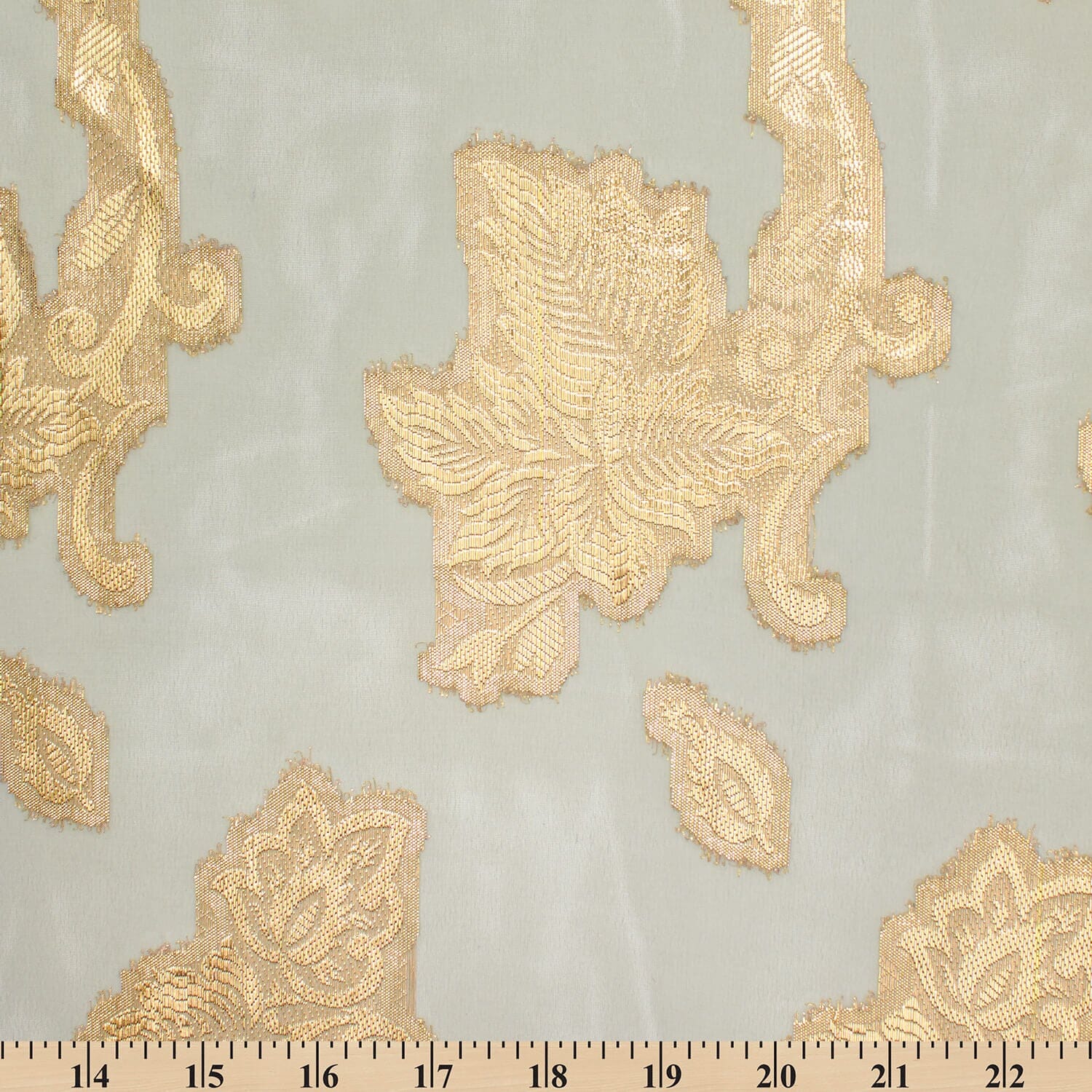 Leafy Vine Metallic Embroidered Chiffon - Image 19