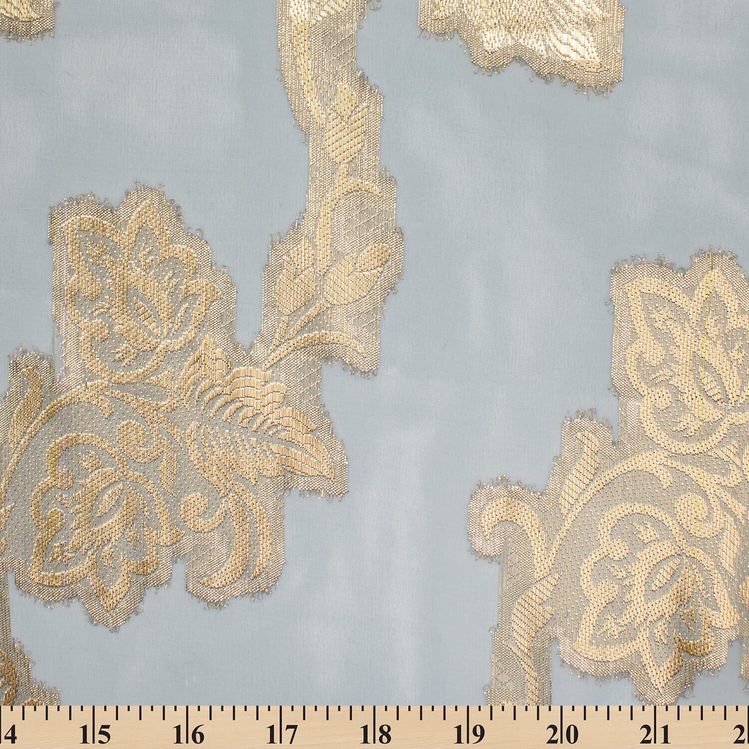 Leafy Vine Metallic Embroidered Chiffon - Image 22