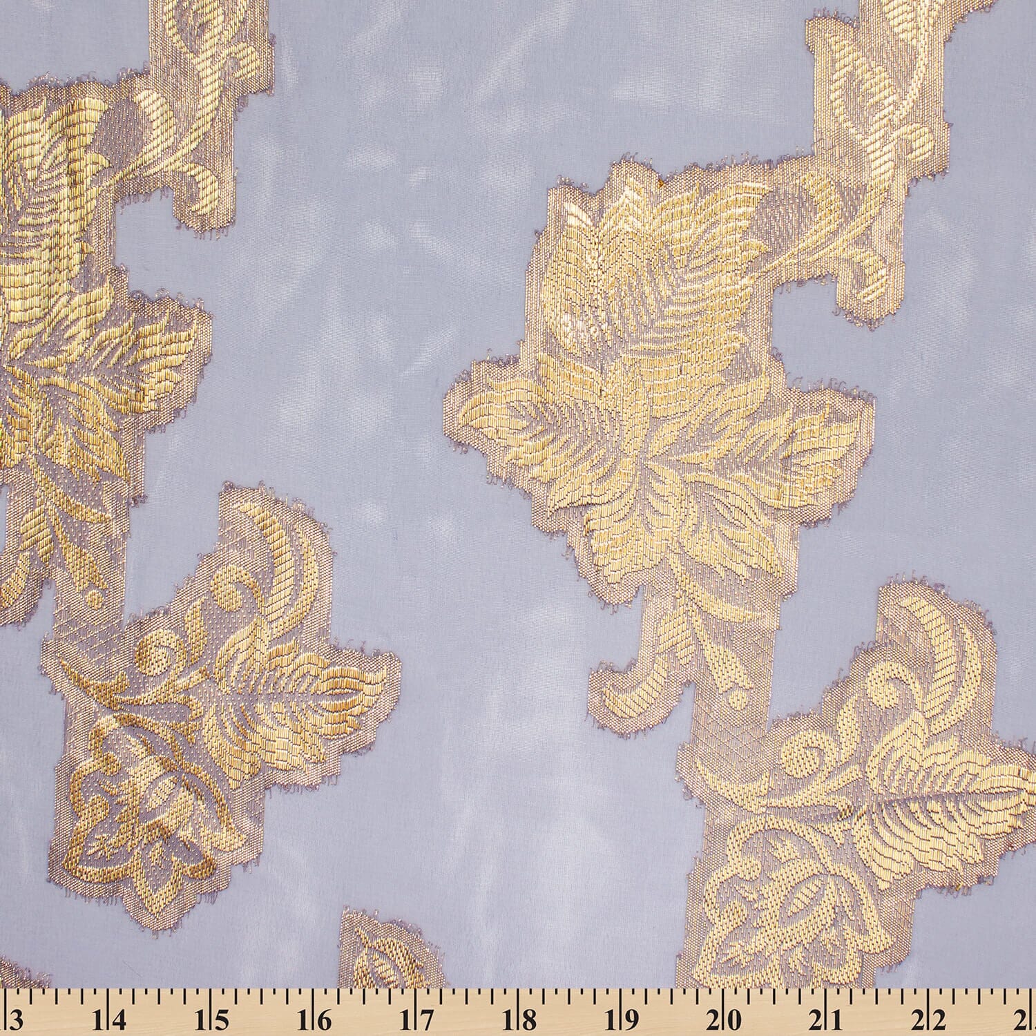 Leafy Vine Metallic Embroidered Chiffon - Image 25