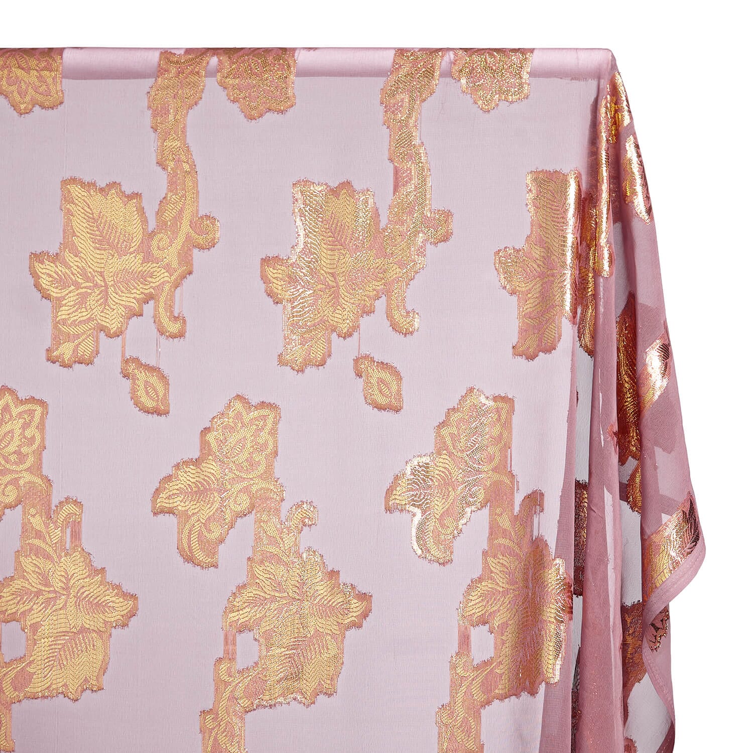 Leafy Vine Metallic Embroidered Chiffon - Image 26