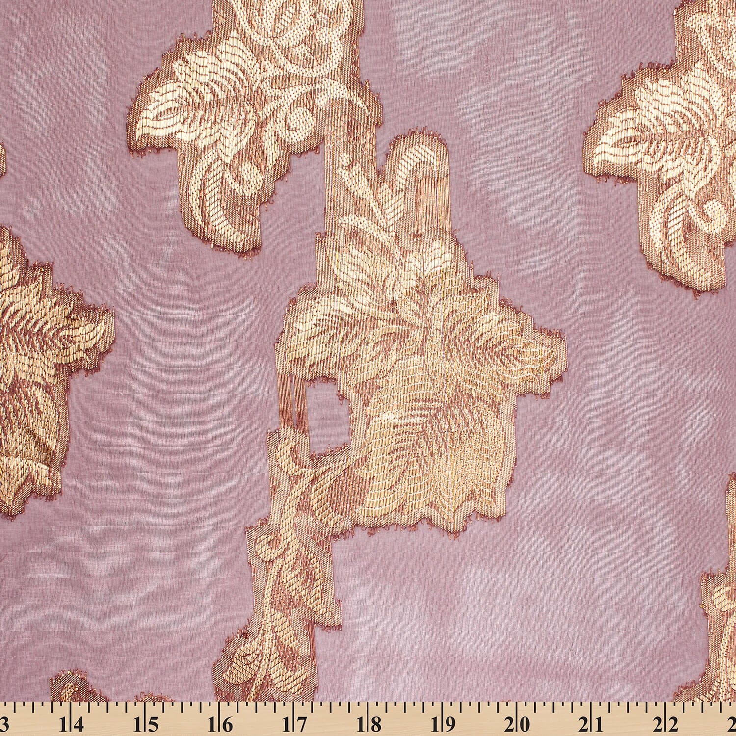 Leafy Vine Metallic Embroidered Chiffon - Image 28