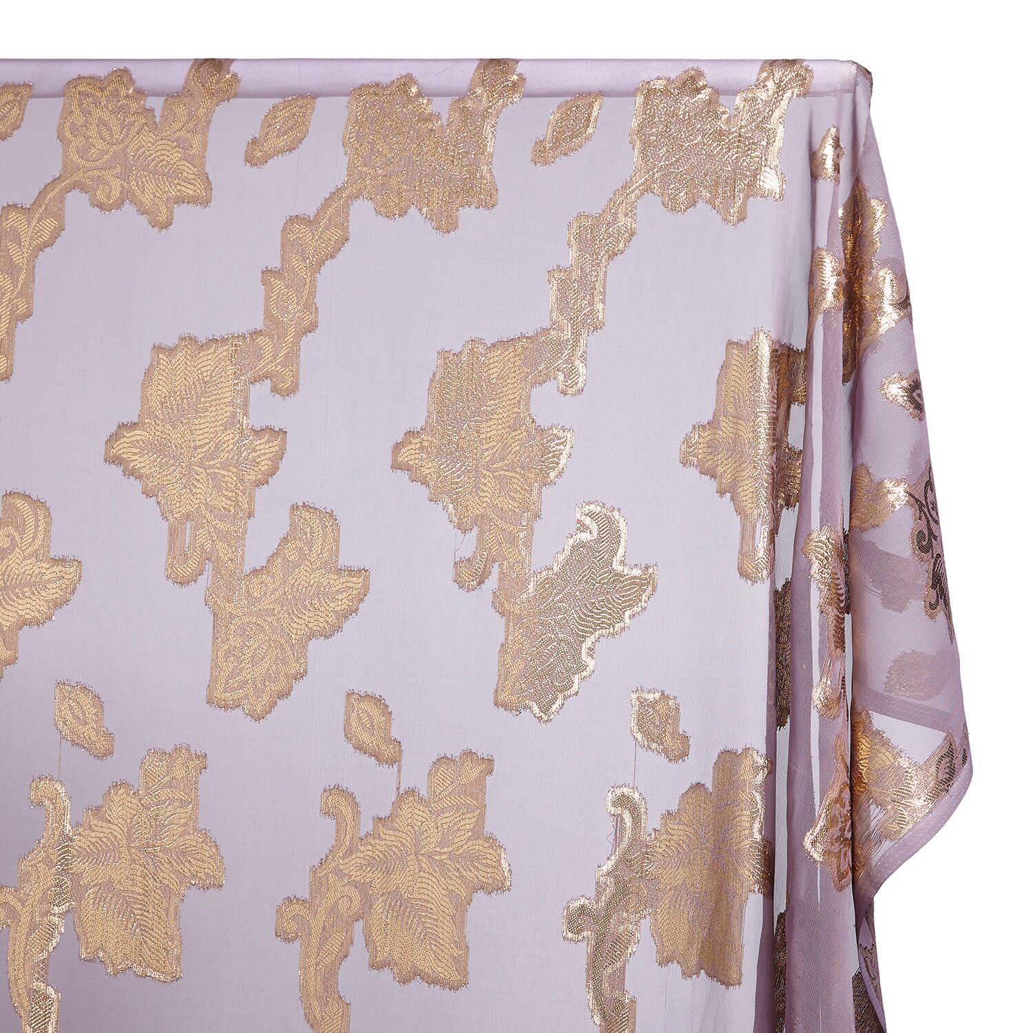 Leafy Vine Metallic Embroidered Chiffon - Image 29