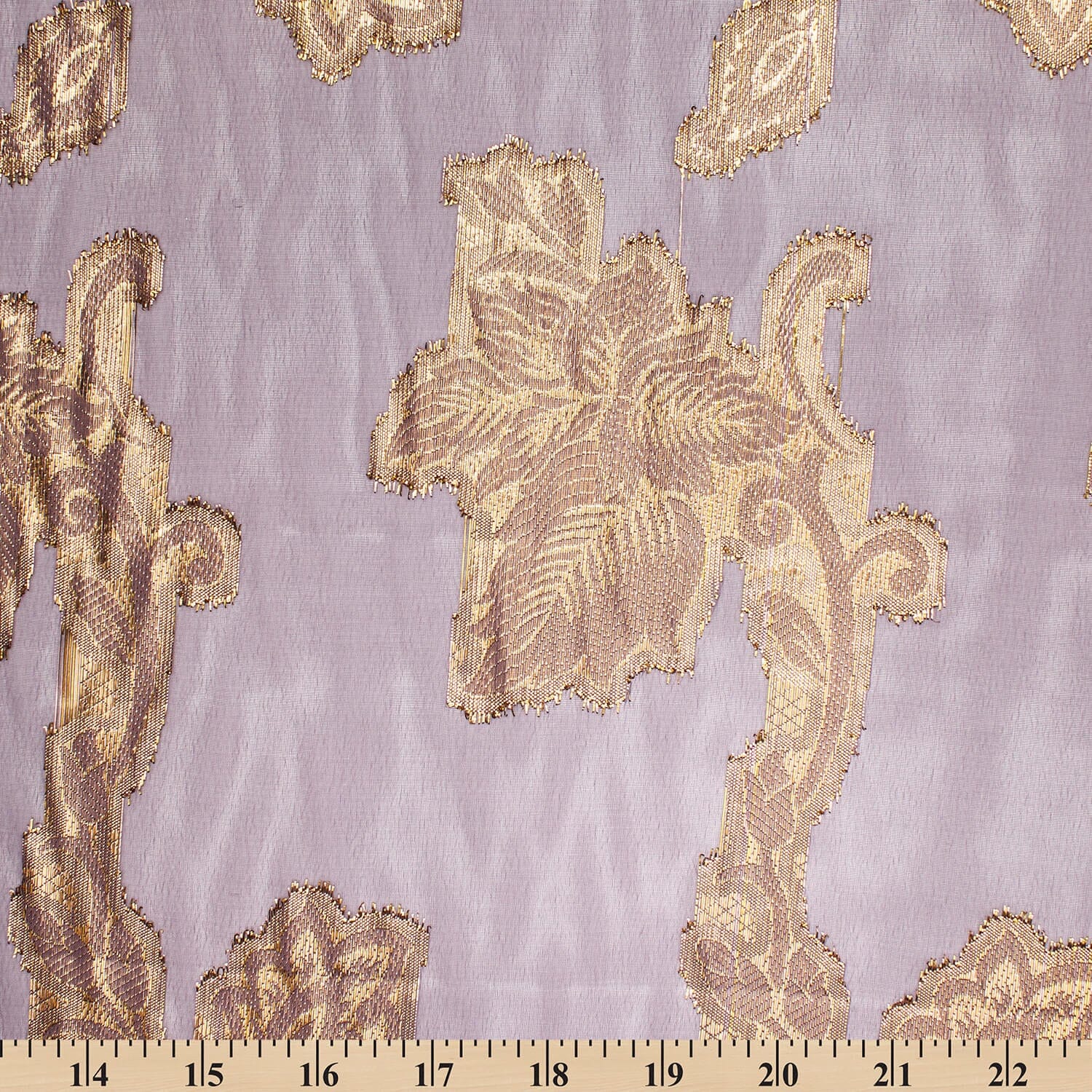 Leafy Vine Metallic Embroidered Chiffon - Image 31