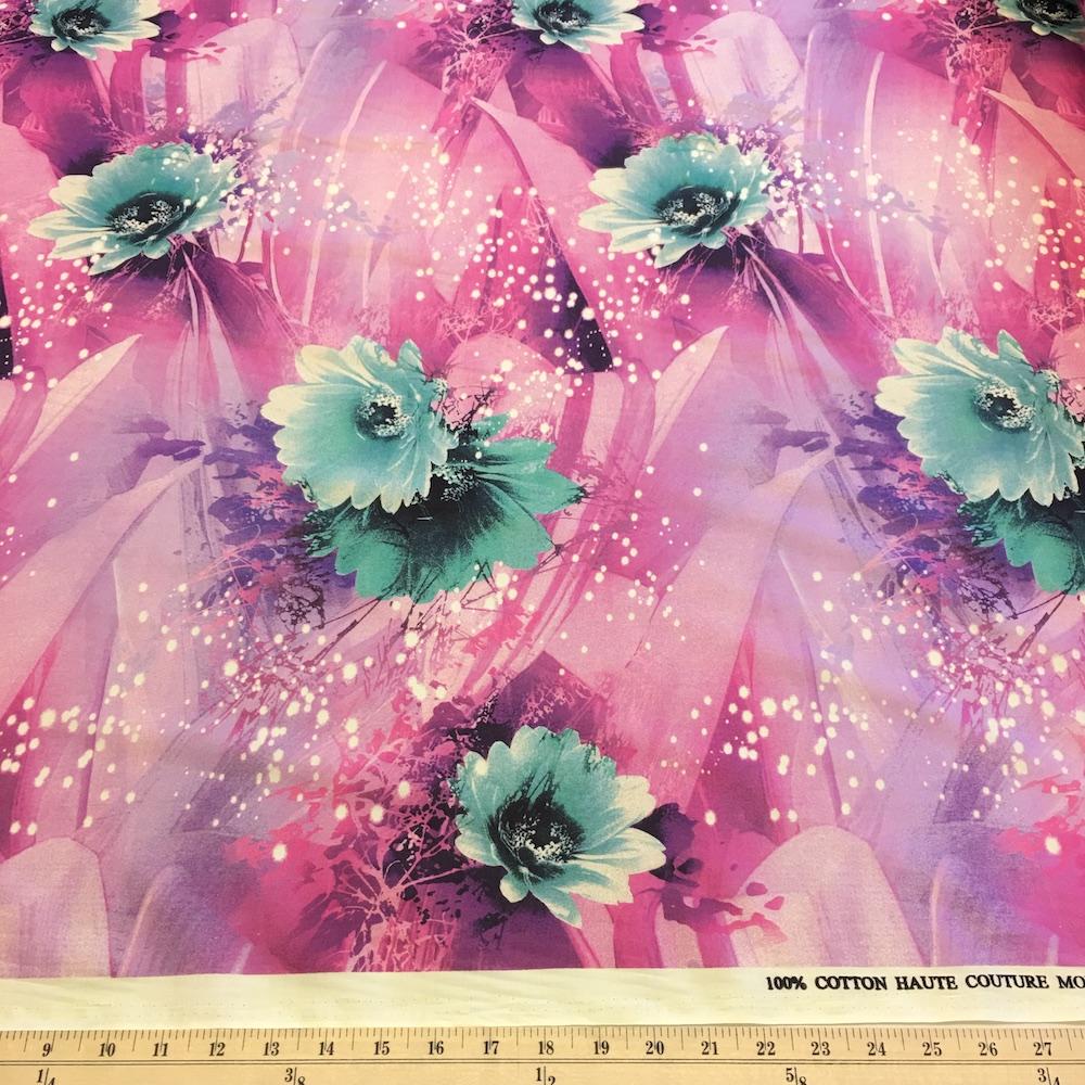Lisa Pink Printed Cotton
