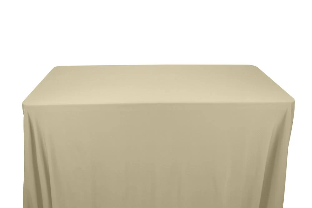 Matte Milliskin Tricot Banquet Rectangular Table Covers - 6 Feet - Image 3