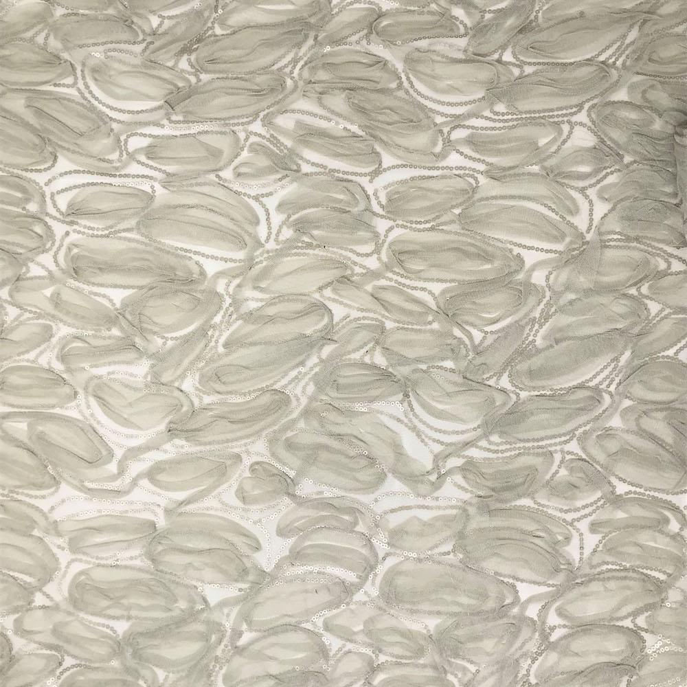Silver Mesh Ribbon on Mesh