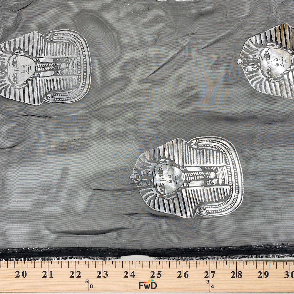 Metallic Foil Pharaoh Chiffon - Image 4