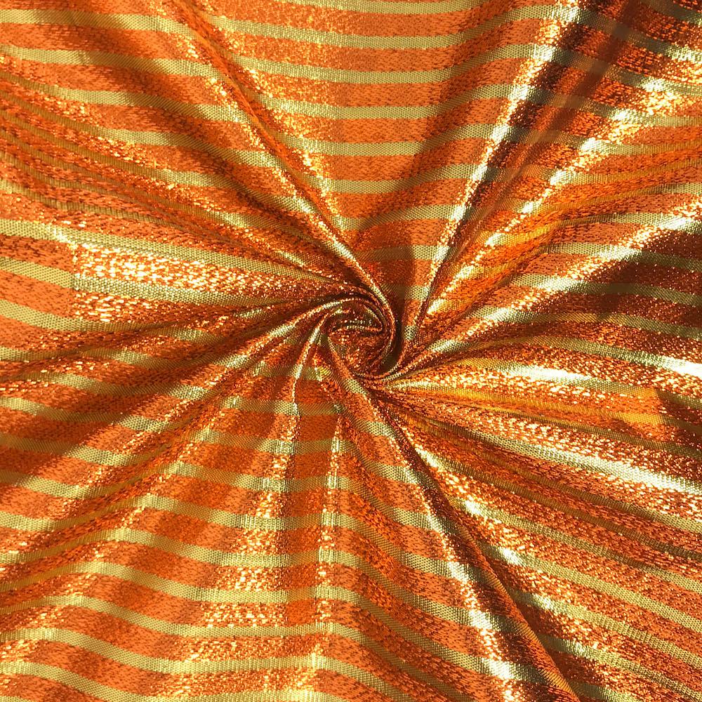 Metallic Foil Striped Brocade (45 Inch) - Image 12