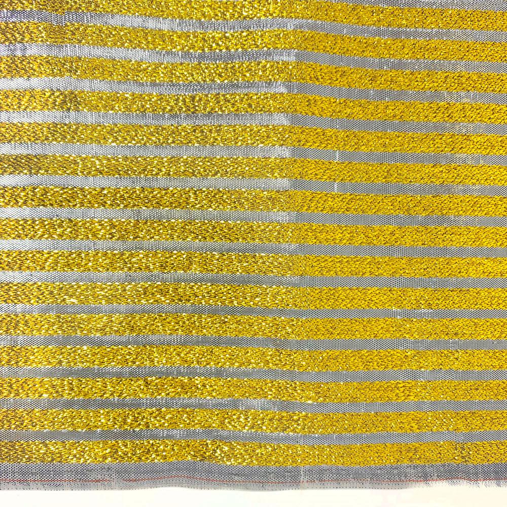 Metallic Foil Striped Brocade (45 Inch) - Image 7