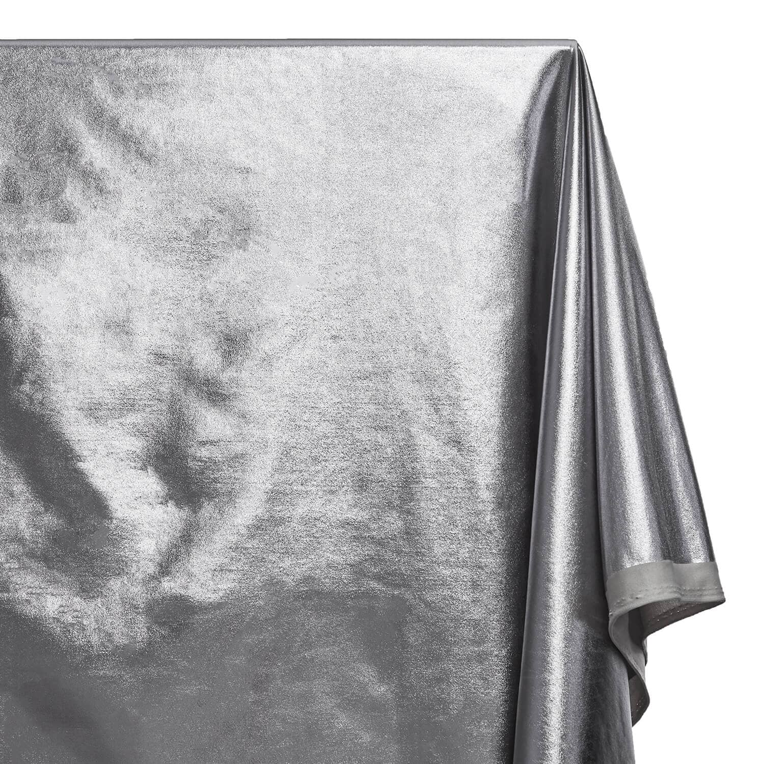 Metallic Stretch Foil Lame On Interlock Knit - Image 36