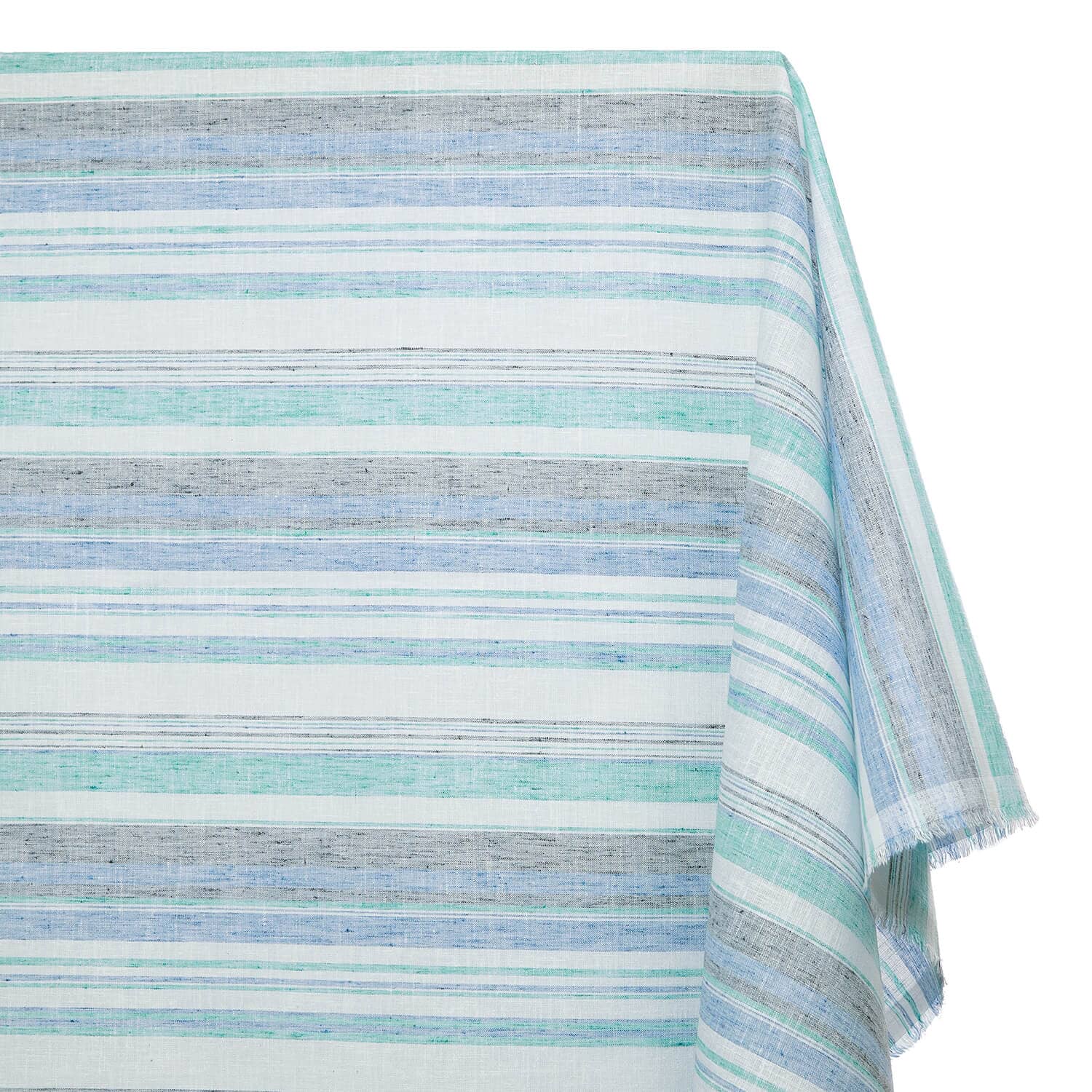 Multi Stripe Polyester Cotton Linen-Look - Image 2