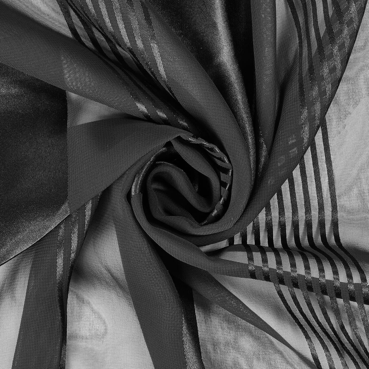 Multi-Stripe Sheer Satin Chiffon - Image 2