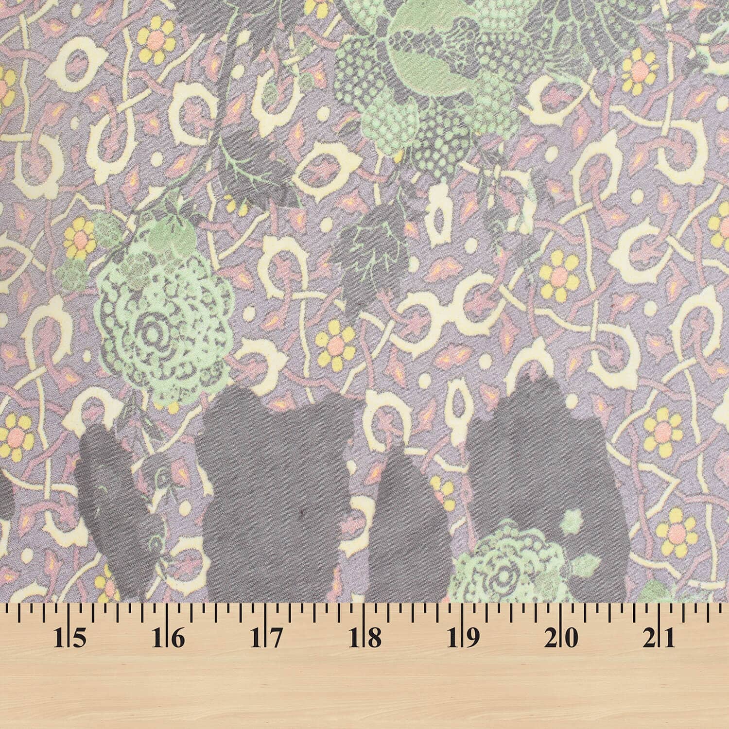 Multicolor Floral Vine Printed Georgette - Image 3