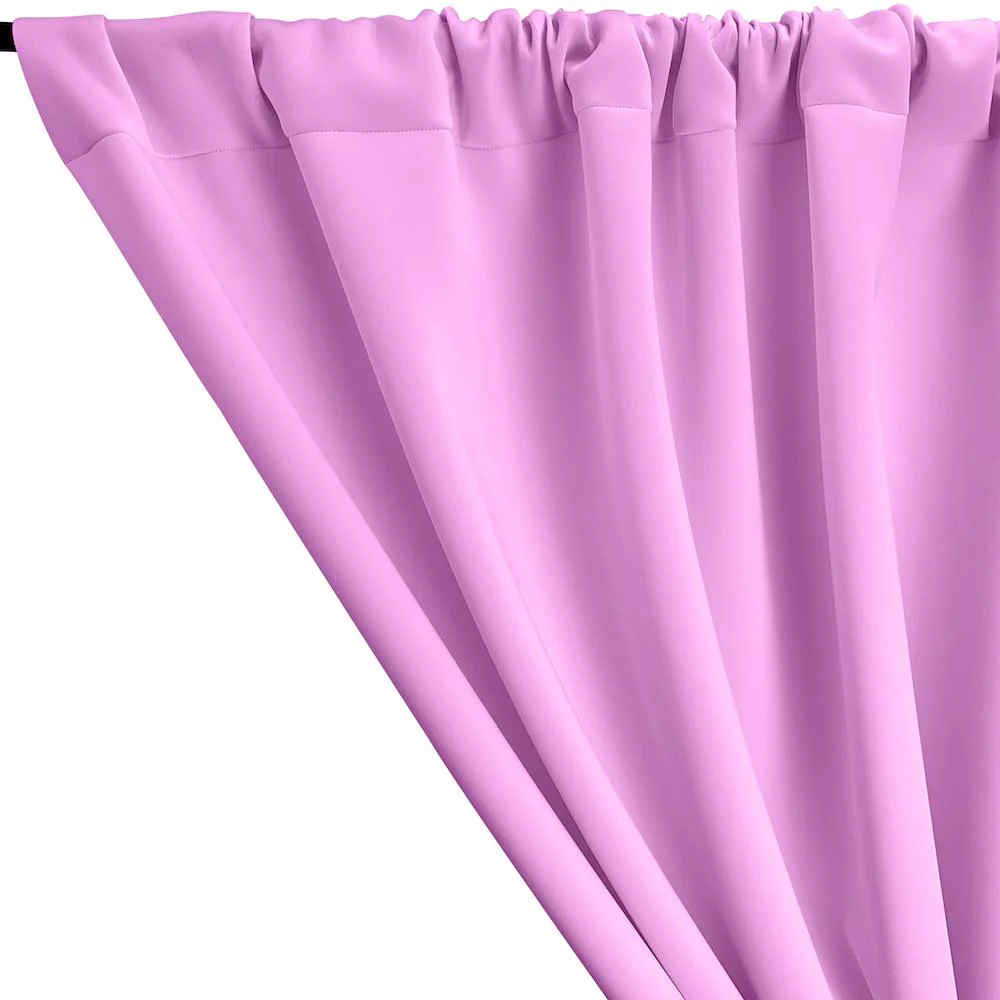 Neoprene Scuba Rod Pocket Curtains - Orchid - Image 2