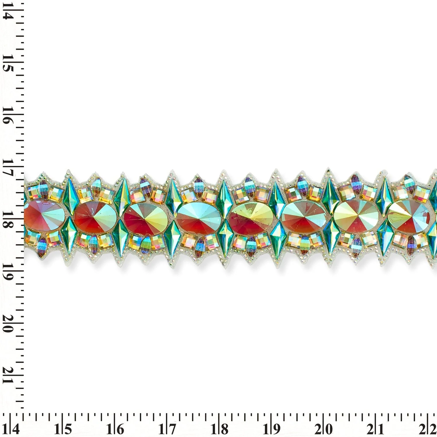 Opulent Resin Rhinestone Iron On Trim - Image 4