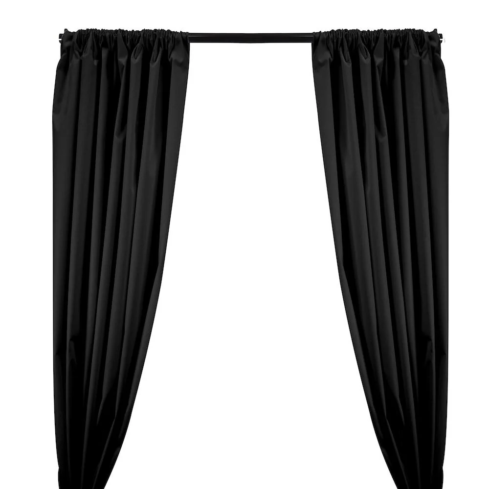 Ottertex® Canvas Waterproof Rod Pocket Curtains - Black