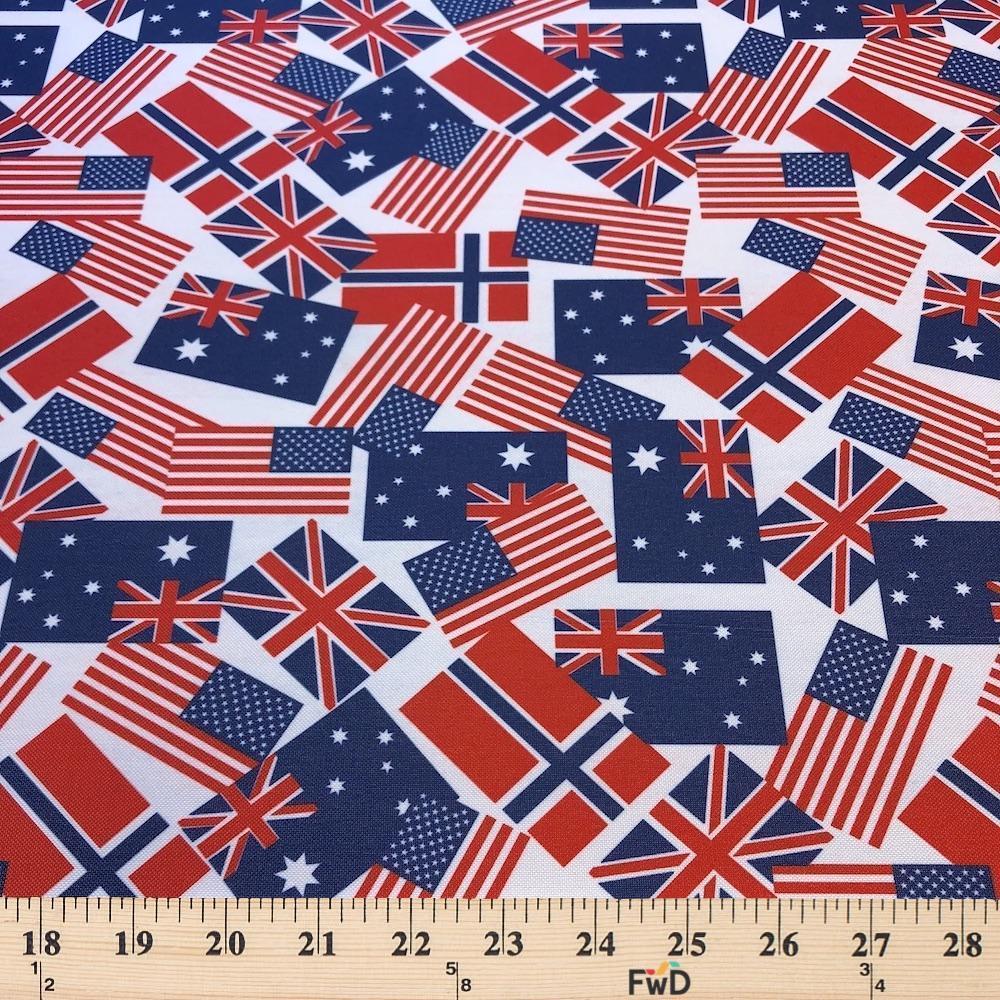 Ottertex® Waterproof Canvas - Flags Print