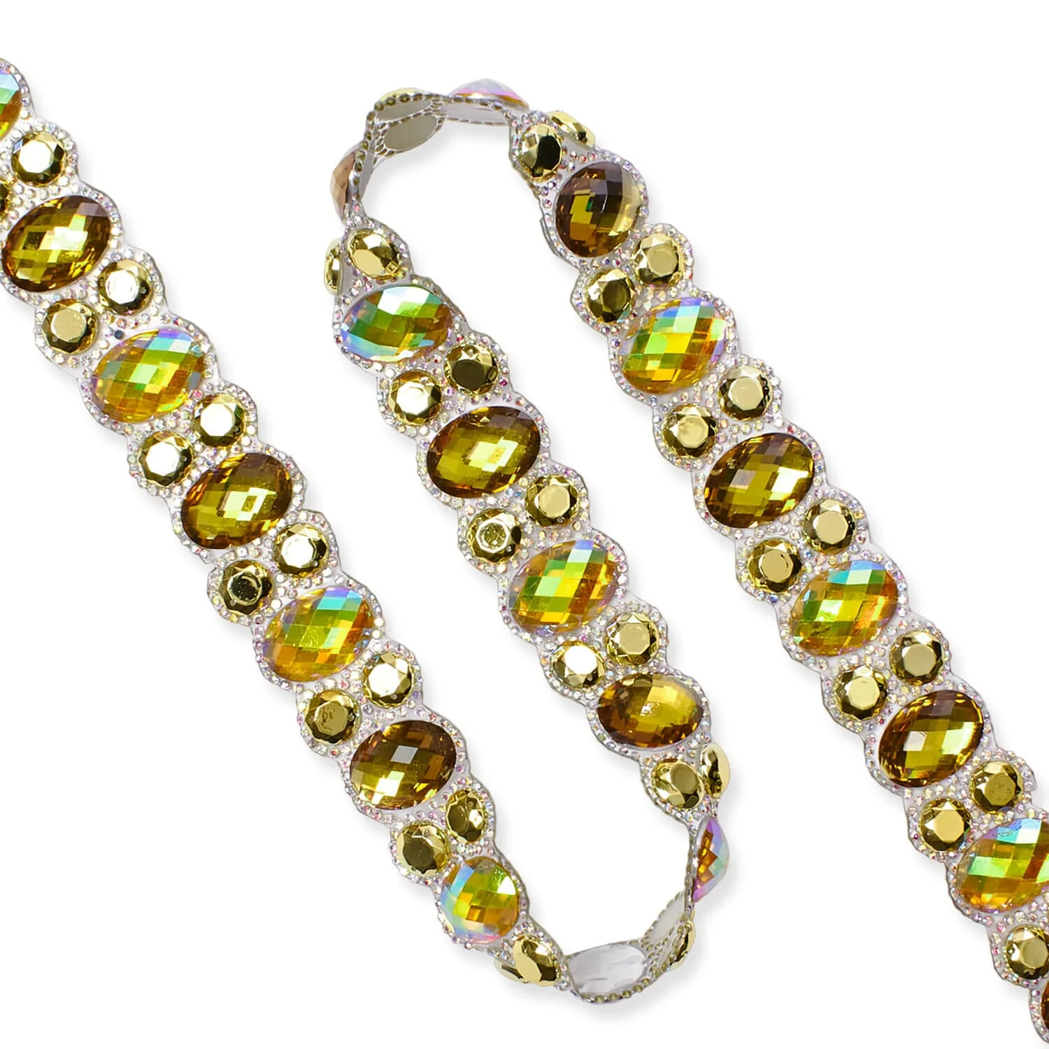 Oval Resin Rhinestone Iron On Trim - Image 12