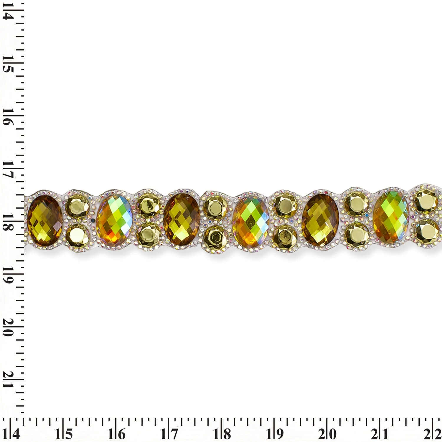 Oval Resin Rhinestone Iron On Trim - Image 13