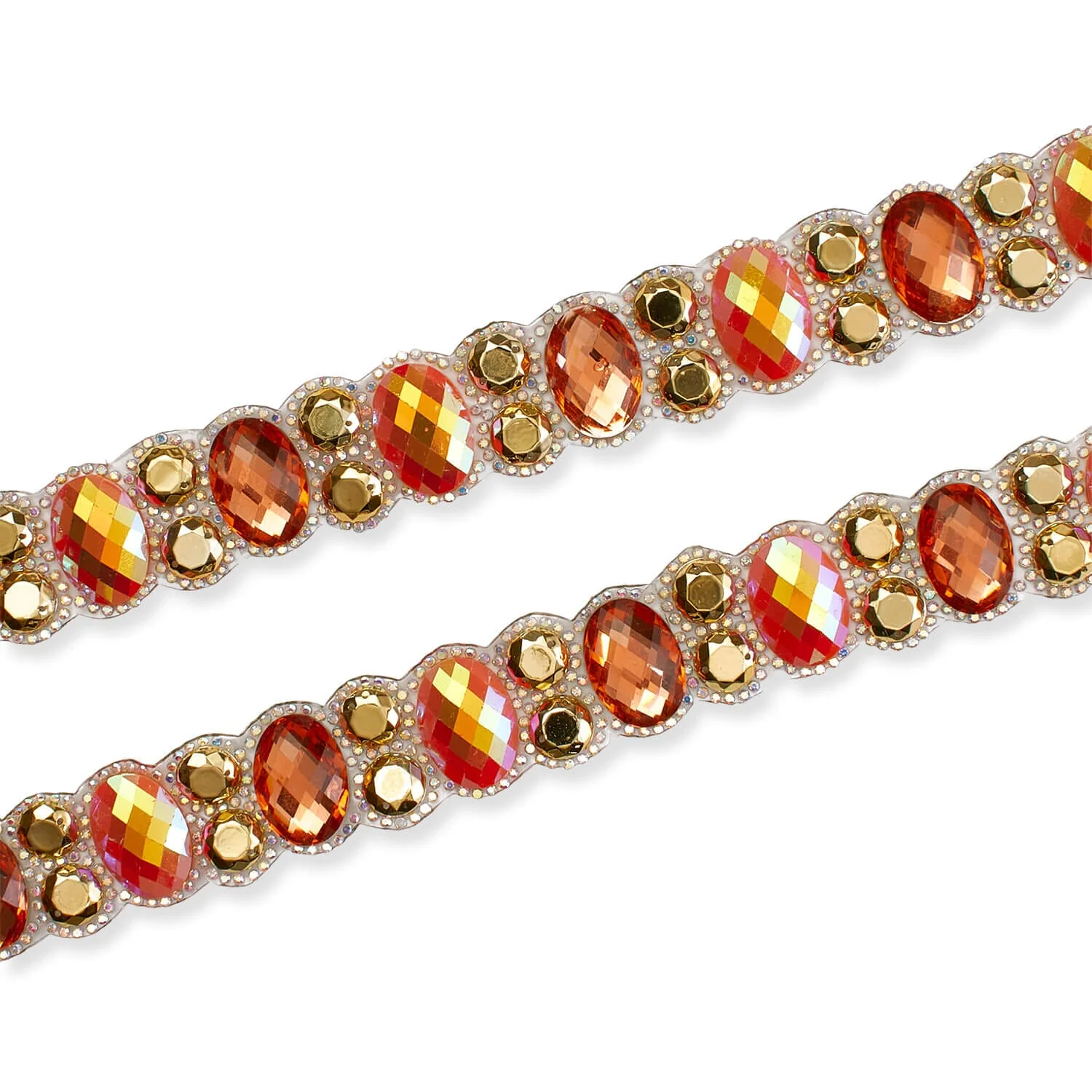 Oval Resin Rhinestone Iron On Trim - Image 6