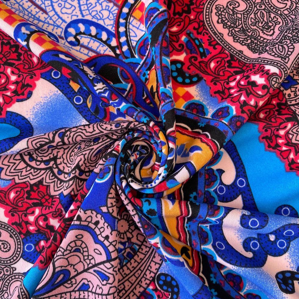 Paisley Maize Printed ITY (10-3) - Image 2