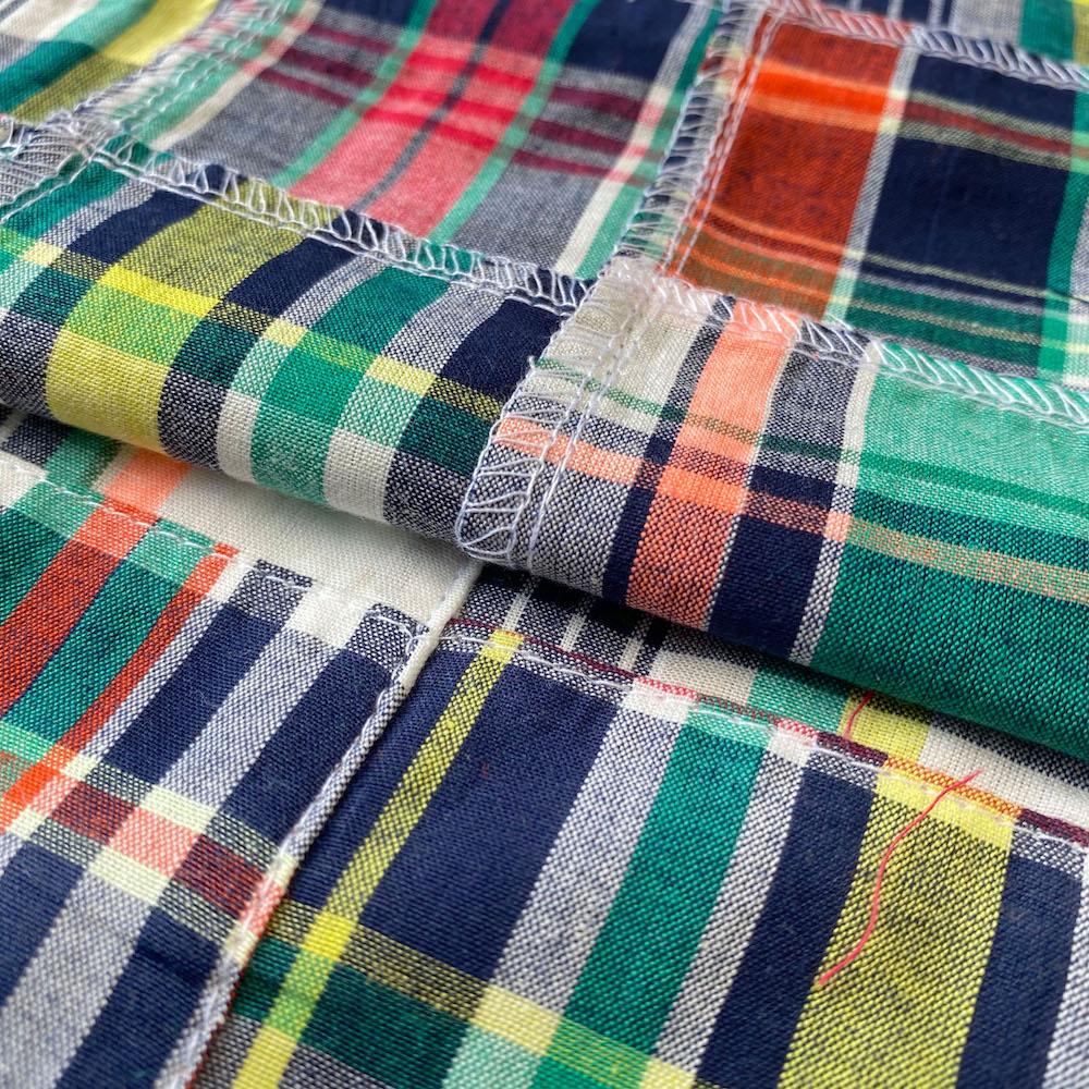 Patchwork Nantucket Madras Plaid Fabric - Julian - Image 3