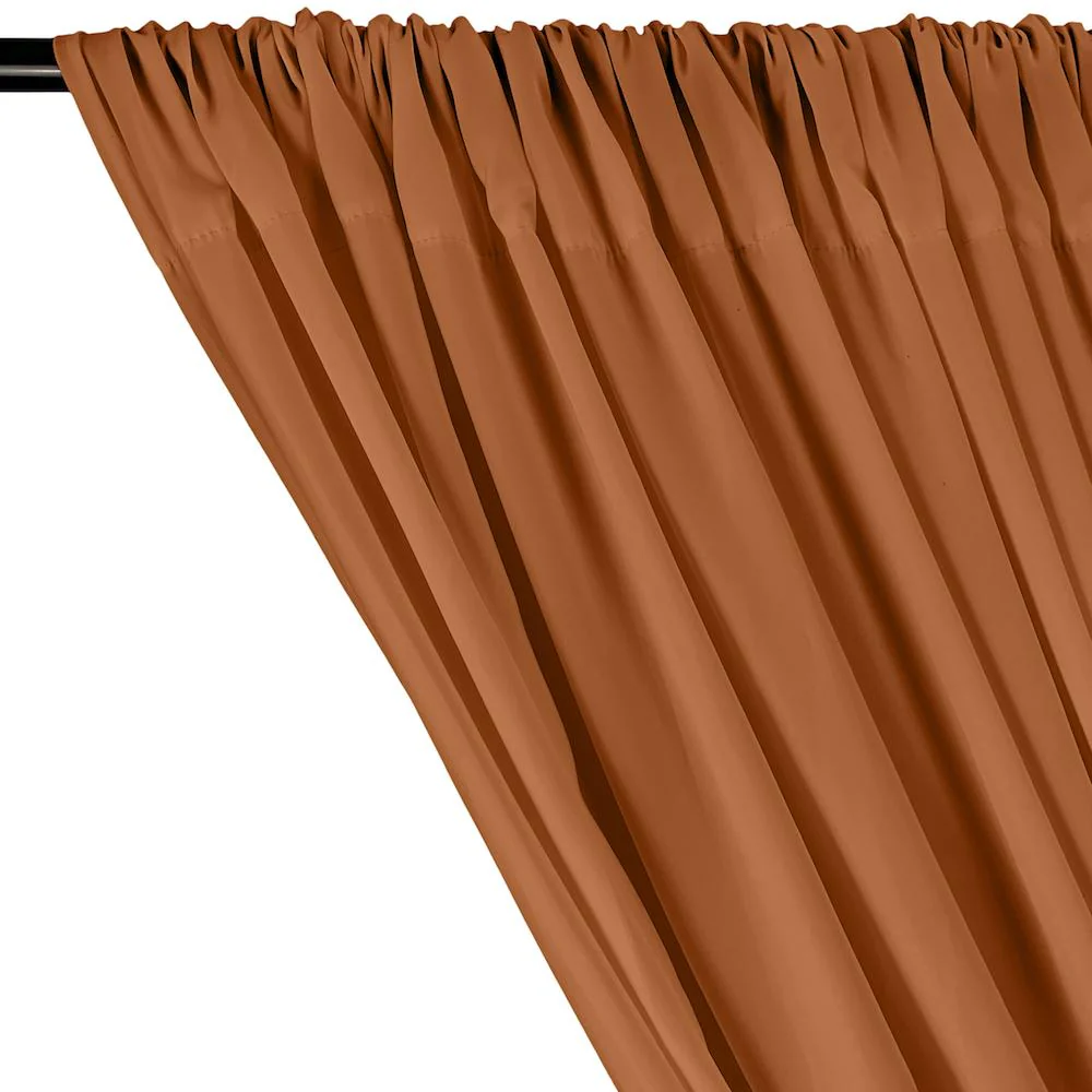 Peachskin Rod Pocket Curtains - Copper - Image 2