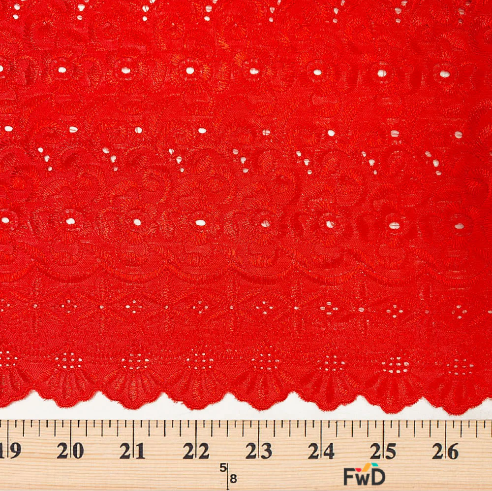 Petal Eyelet Embroidery Fabric - Image 13