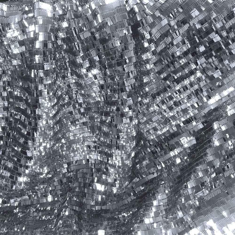 Rectangle Piano Sequins on Stretch Mesh - Image 3