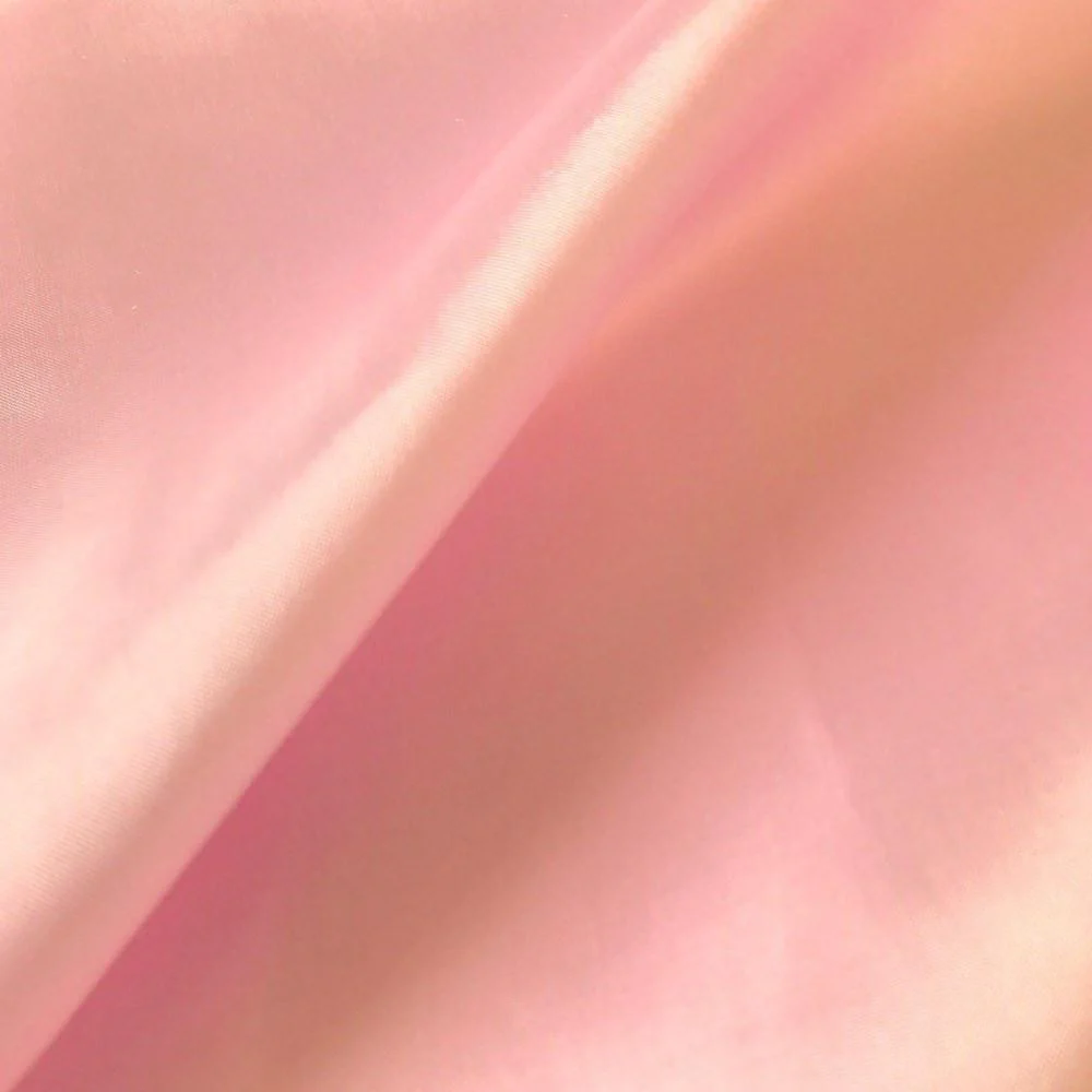 Poly China Silk Lining Rod Pocket Curtains - Pink - Image 3
