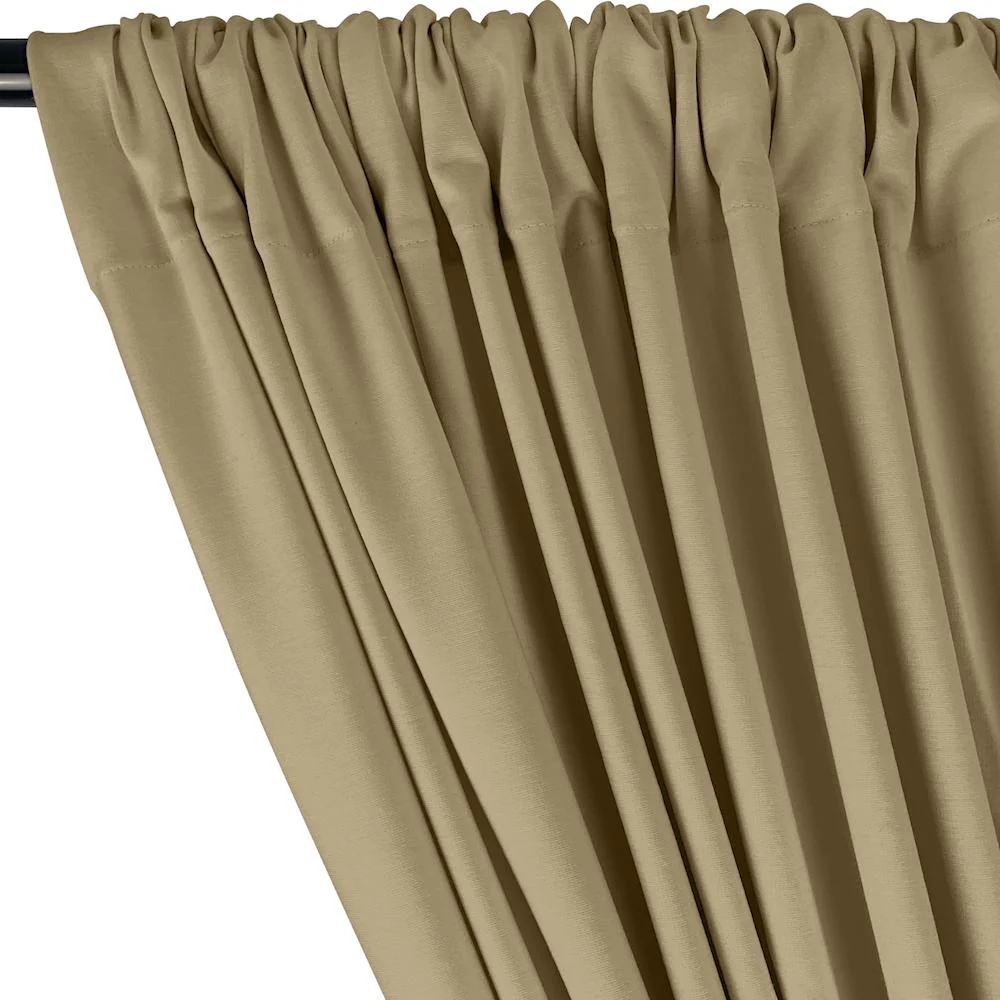 Ponte de Roma Rod Pocket Curtains - Khaki - Image 2