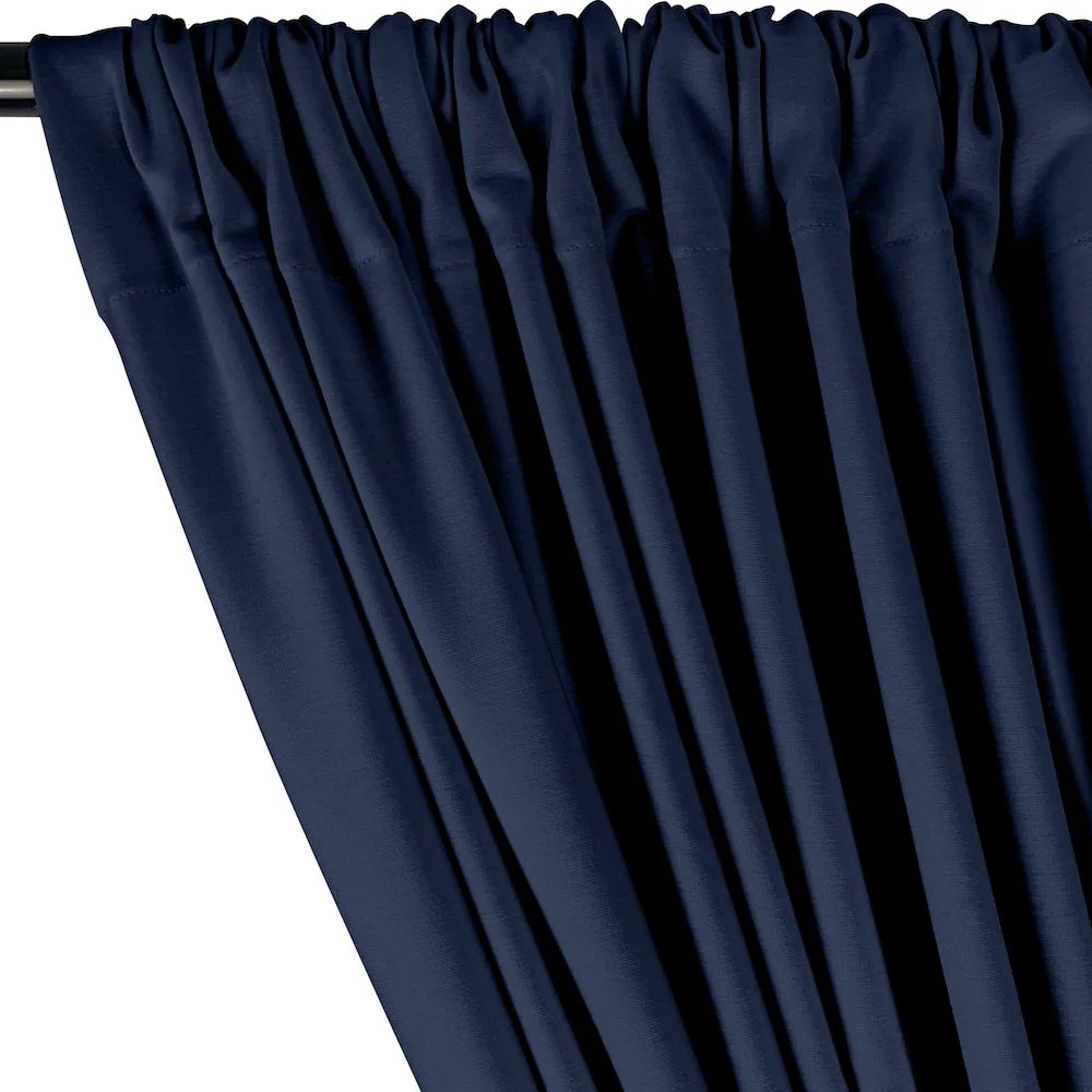 Ponte de Roma Rod Pocket Curtains - Navy - Image 2