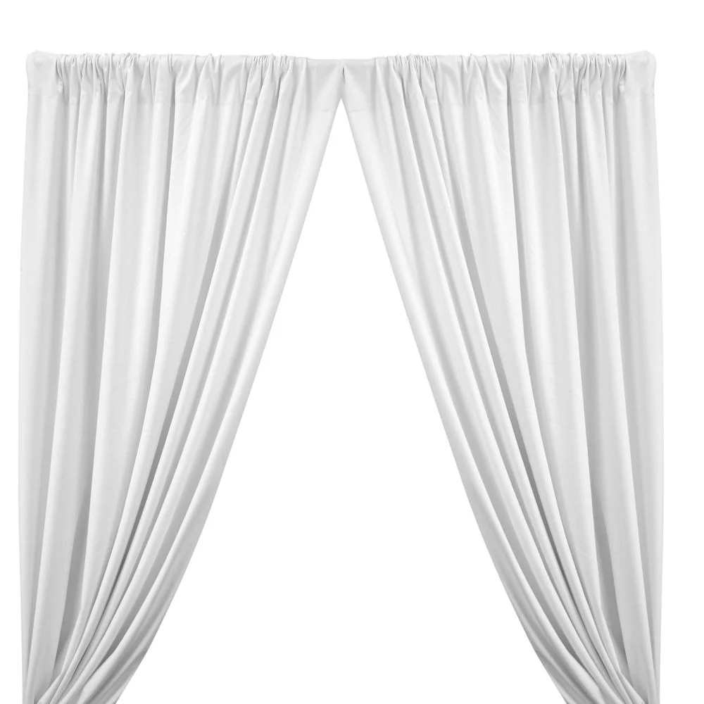 Ponte de Roma Rod Pocket Curtains (All Colors Available) - White