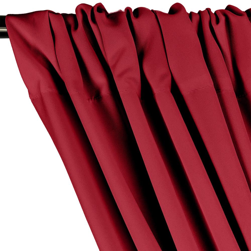 Poplin (60 Inch) Rod Pocket Curtains - Burgundy - Image 2