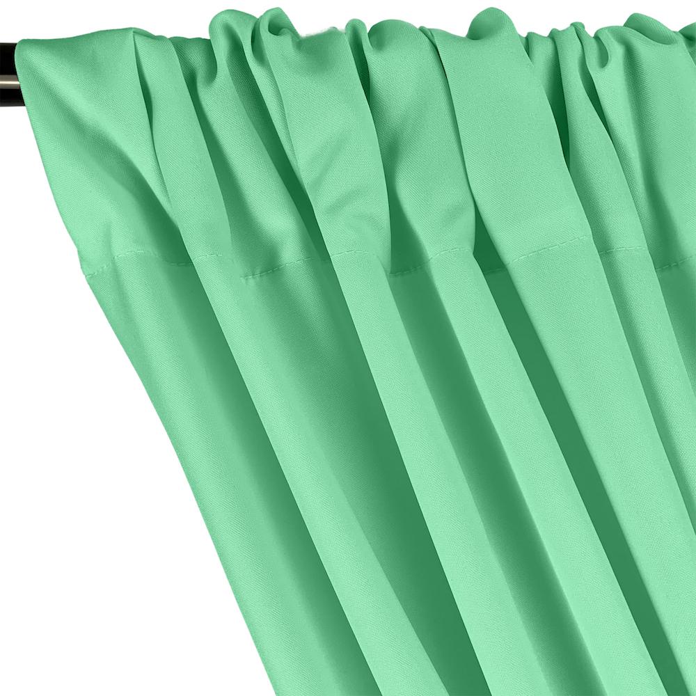 Poplin (60 Inch) Rod Pocket Curtains - Mint - Image 2
