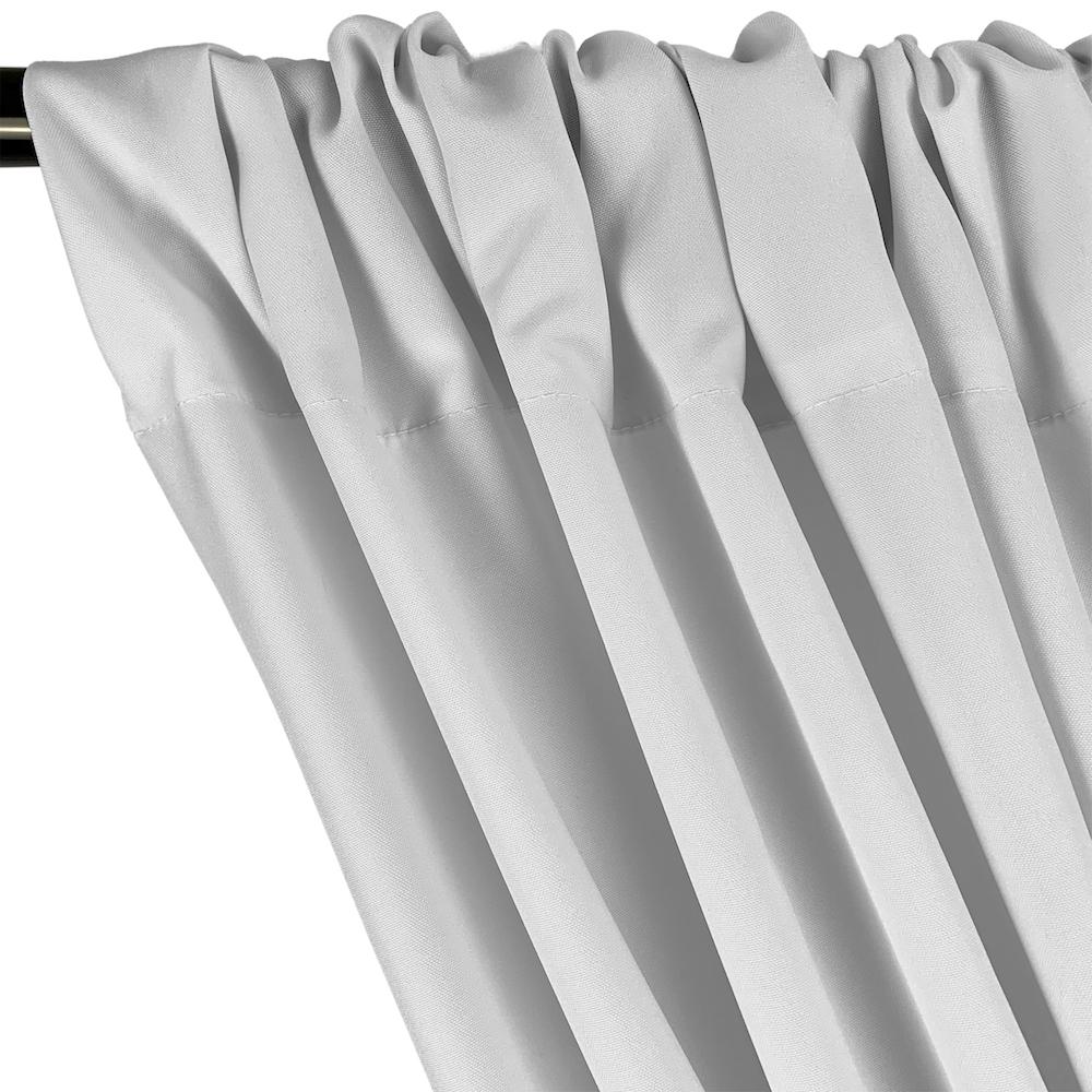 Poplin (60 Inch) Rod Pocket Curtains - Silver - Image 2