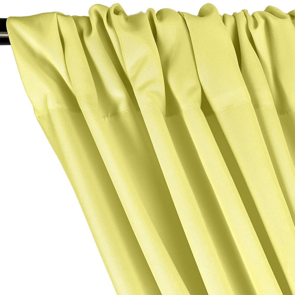 Poplin (60 Inch) Rod Pocket Curtains - Yellow - Image 2