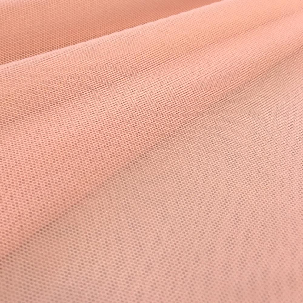Power Mesh Rod Pocket Curtains - Blush - Image 3