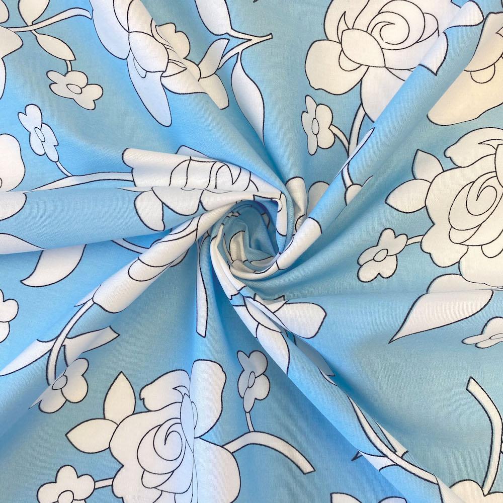 Rosette Printed Cotton Poplin - Image 7