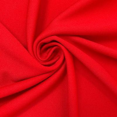 Scuba Double Knit Rod Pocket Curtains - Red - Image 3