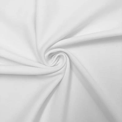 Scuba Double Knit Rod Pocket Curtains (All Colors Available) - White - Image 3
