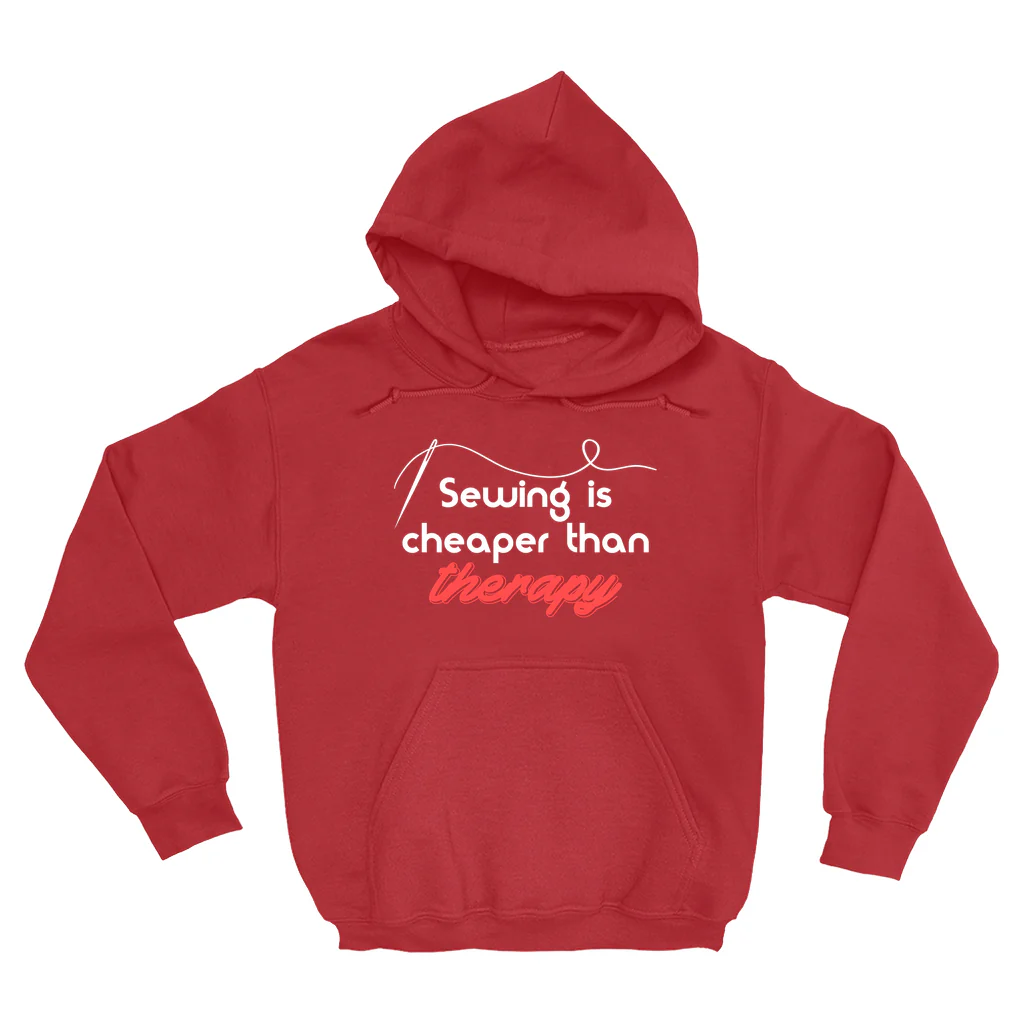 Sewing Is Cheaper Than Therapy Hoodie - Image 3